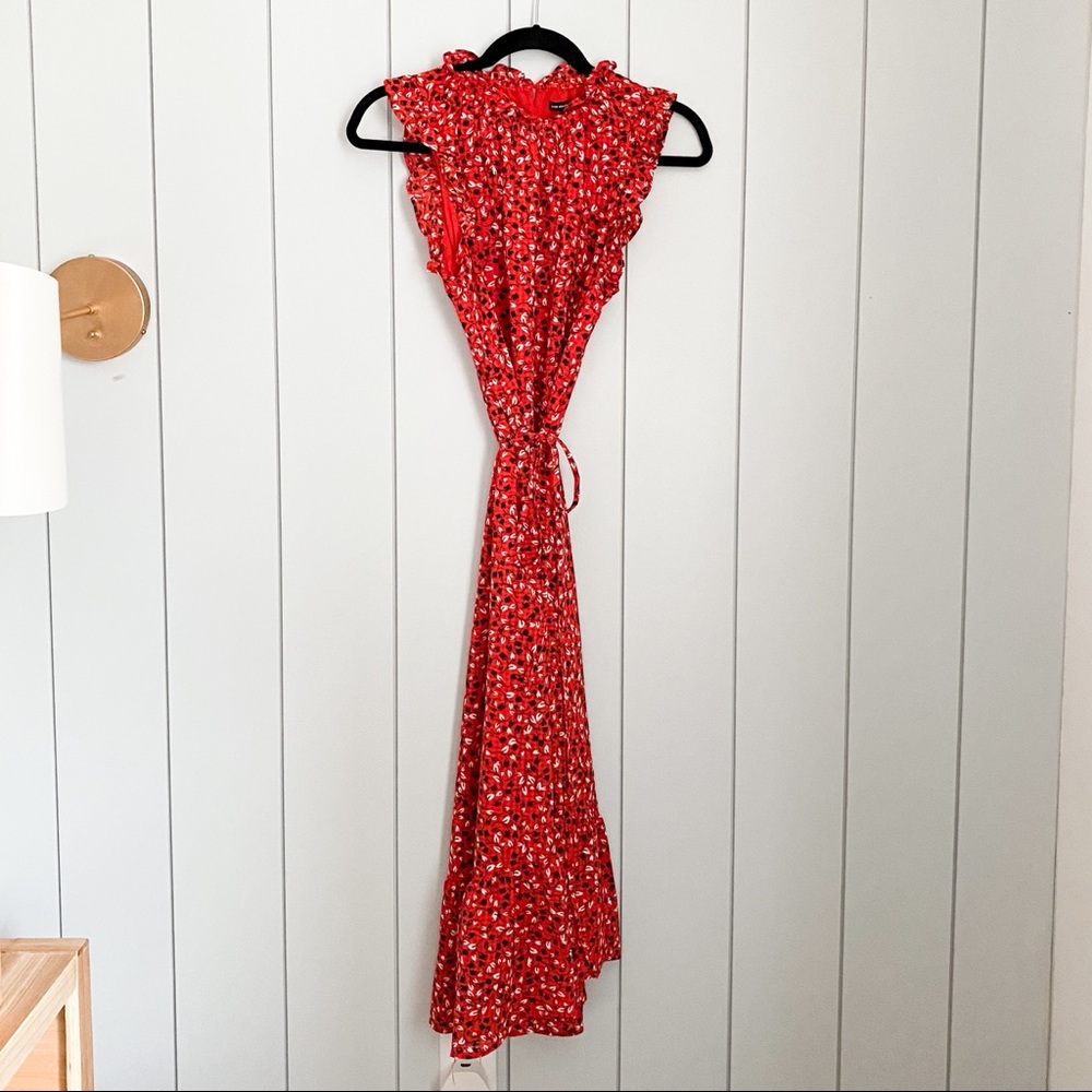 Who What Wear Floral Print Sleeveless Dress